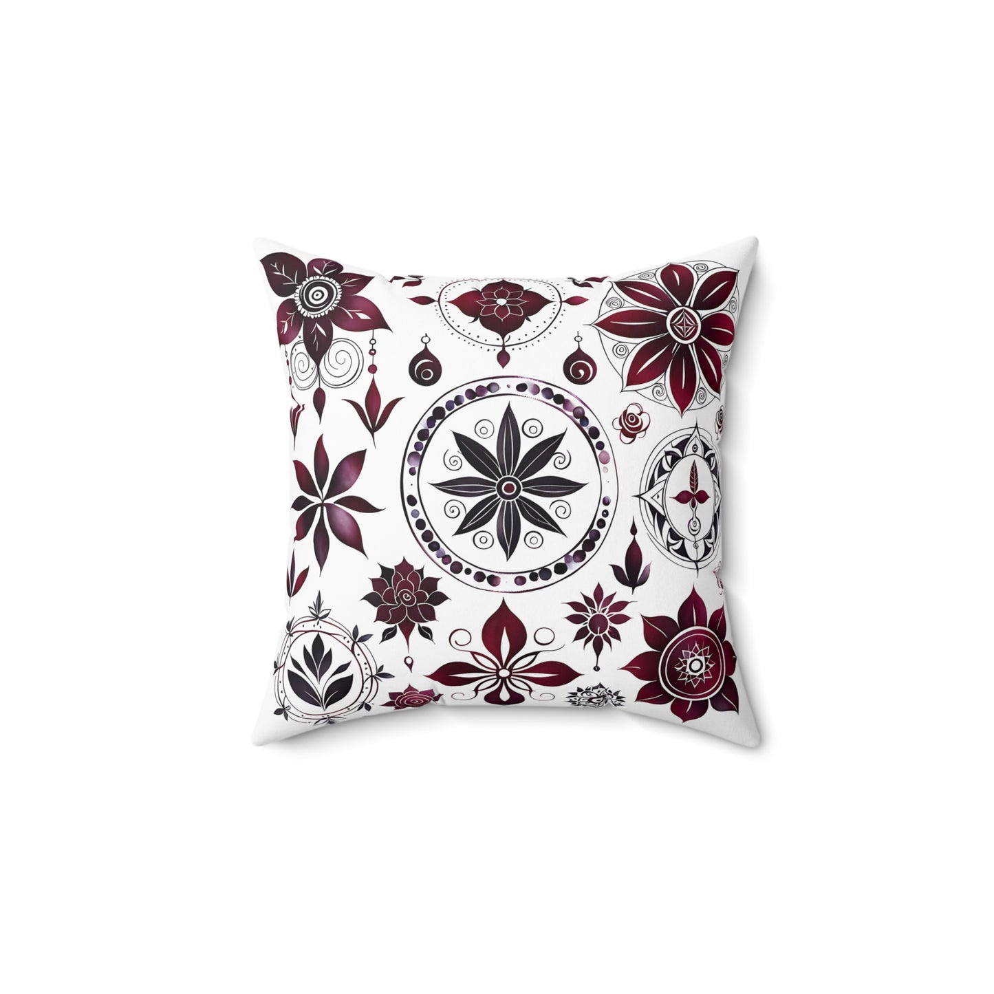 Bohemian Floral Throw Pillow | Cozy Home Decor, Accent Cushion, Gift for Her, Living Room Decor, Boho Chic Styling