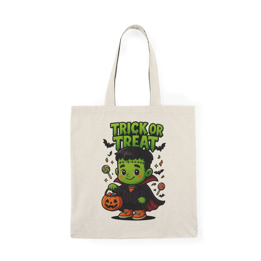 Halloween Trick or Treat Tote Bag, Eco-Friendly Shopping Bag, Gift for Kids, Halloween Party Favor, Reusable Grocery Bag