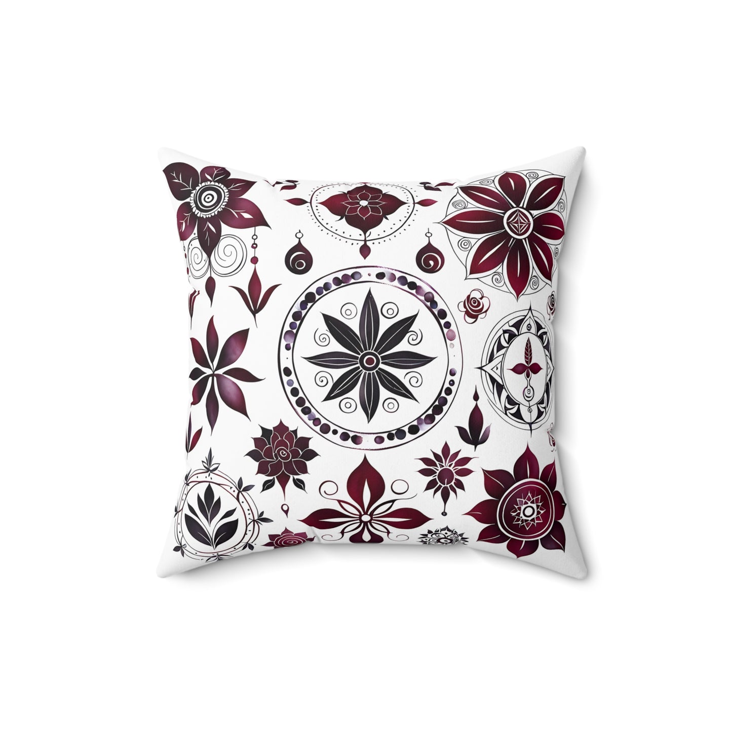 Bohemian Floral Throw Pillow | Cozy Home Decor, Accent Cushion, Gift for Her, Living Room Decor, Boho Chic Styling