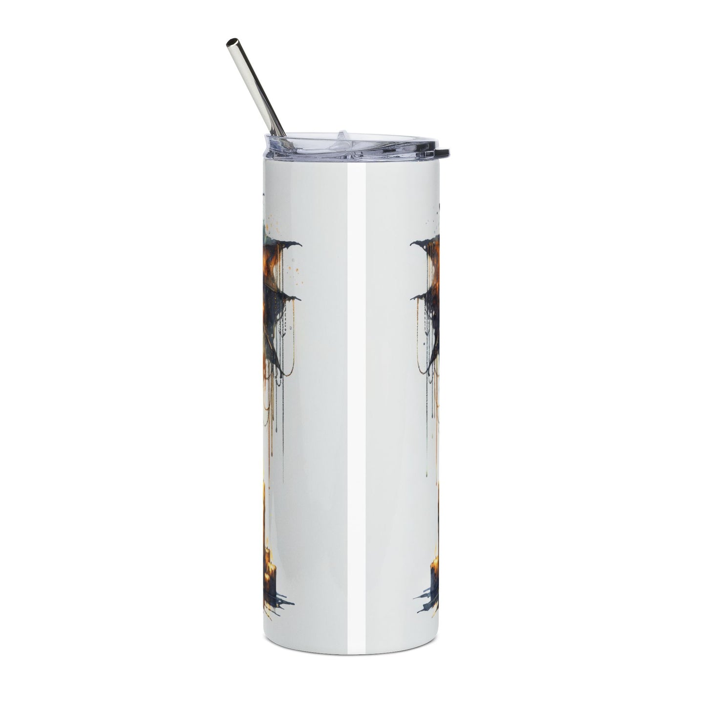 Halloween-Themed Stainless Steel Tumbler with Enchanting Design - Perfect for Fall Drinks, Gifting, and Celebrations