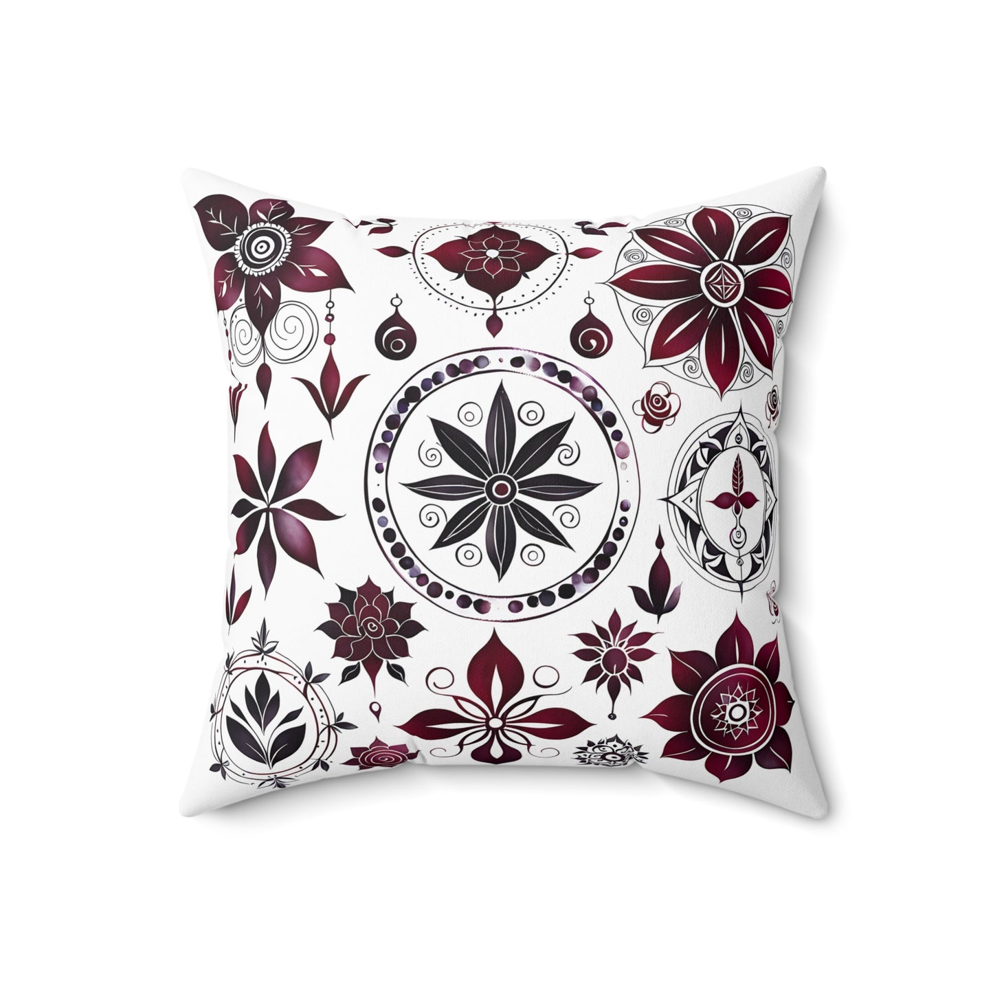 Bohemian Floral Throw Pillow | Cozy Home Decor, Accent Cushion, Gift for Her, Living Room Decor, Boho Chic Styling