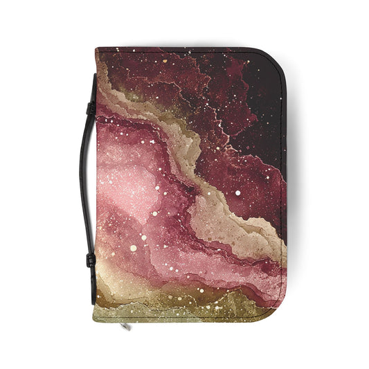 Celestial Bible Cover, Galaxy Inspired Book Cover, Christian Gift, Religious Journaling Accessory, Personalized Prayer Book, Space Art
