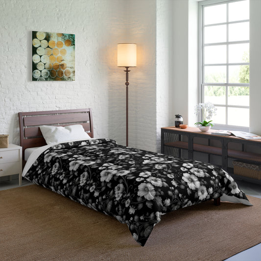 Cozy Floral Comforter - Modern Home Decor, Bedroom Comfort, Gift for Him/Her, Spring/Summer Bedding, Soft & Stylish