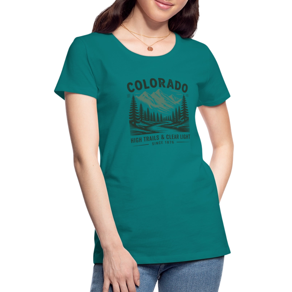 Colorado Women’s Premium T-Shirt - teal