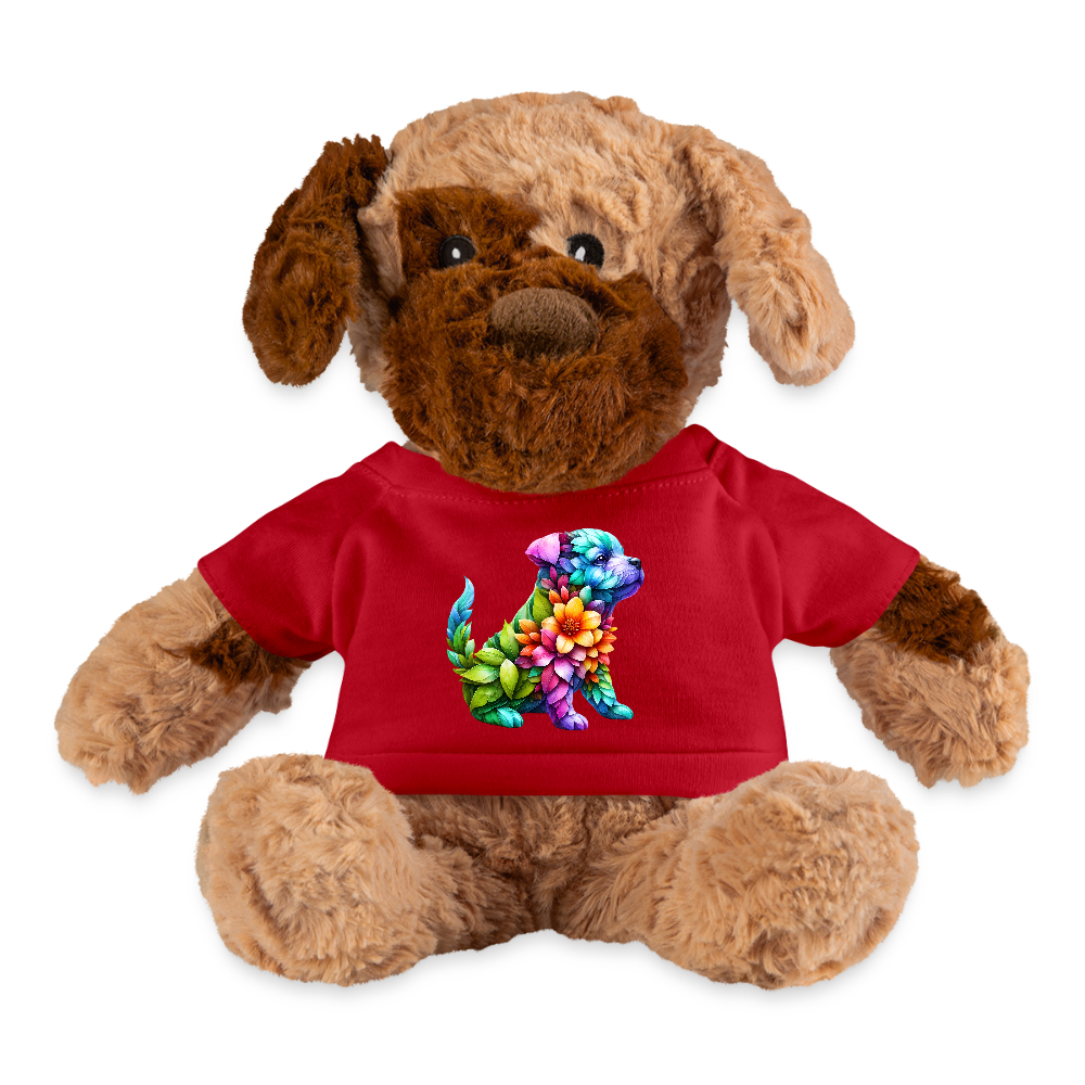 Floral Dog - red