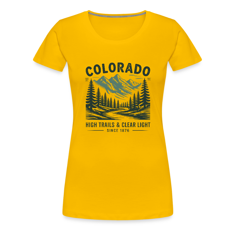 Colorado Women’s Premium T-Shirt - sun yellow