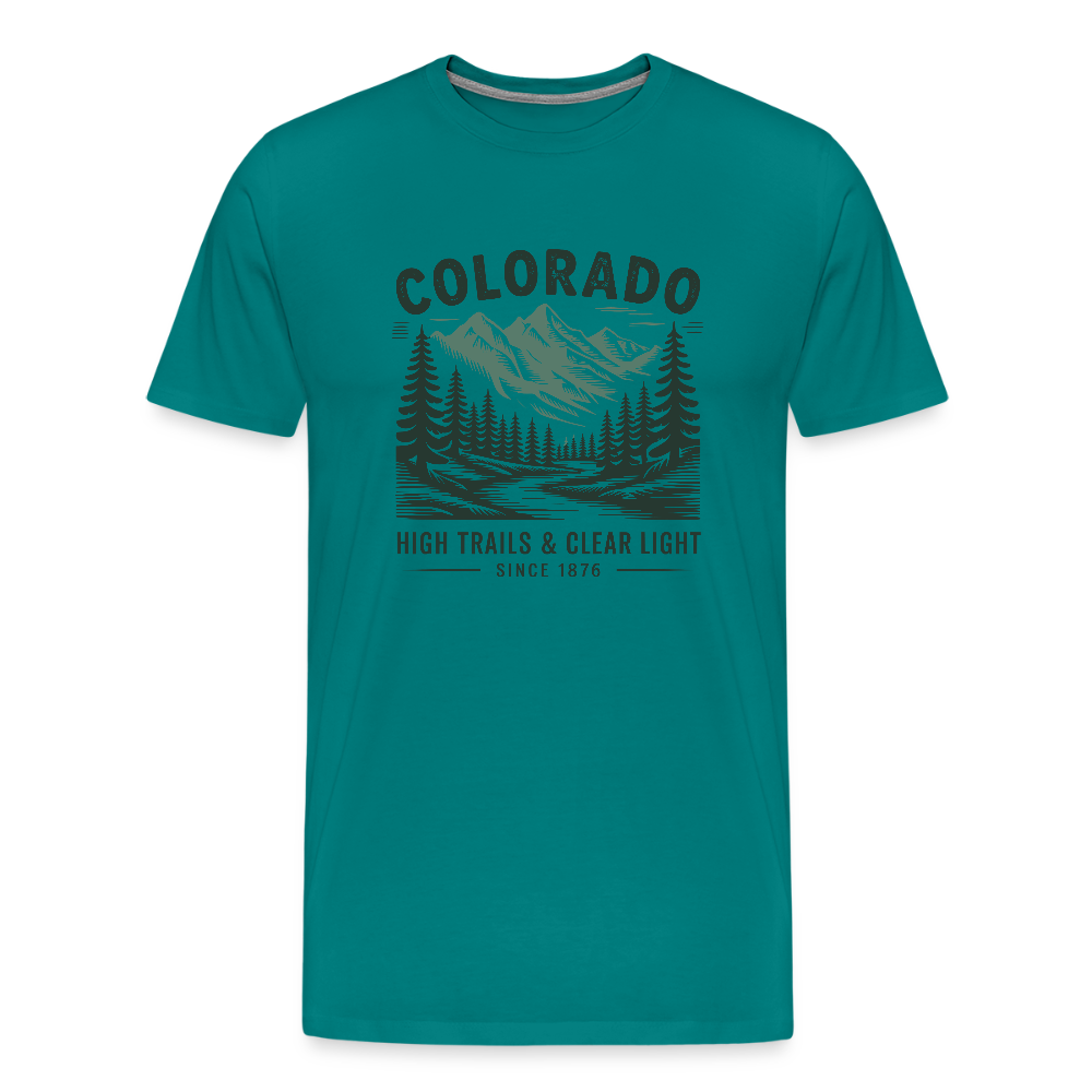 Colorado Men's Premium T-Shirt - teal