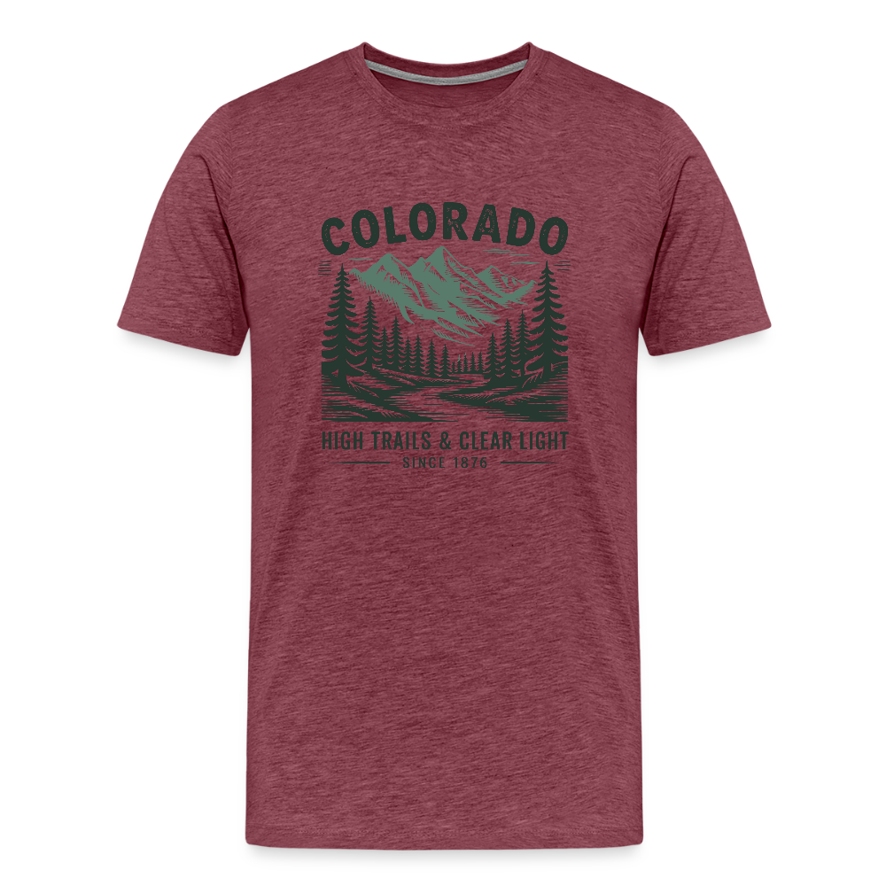 Colorado Men's Premium T-Shirt - heather burgundy