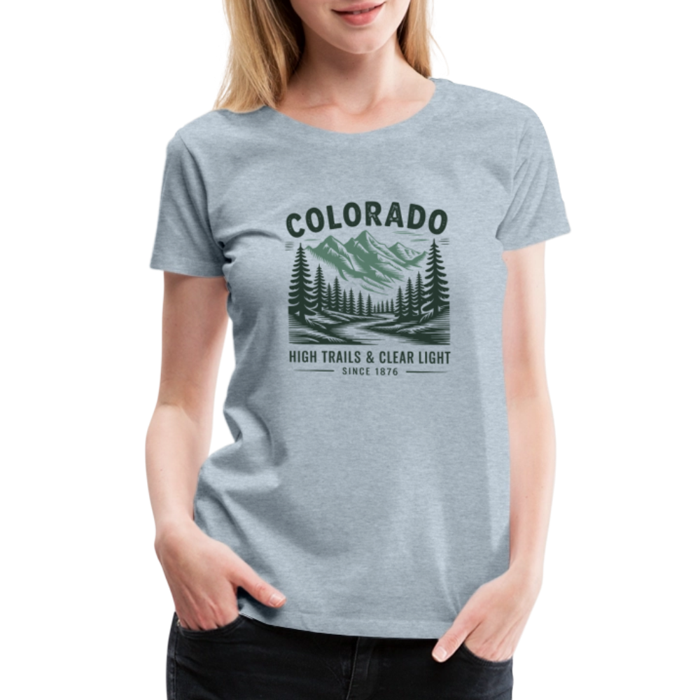 Colorado Women’s Premium T-Shirt - heather ice blue