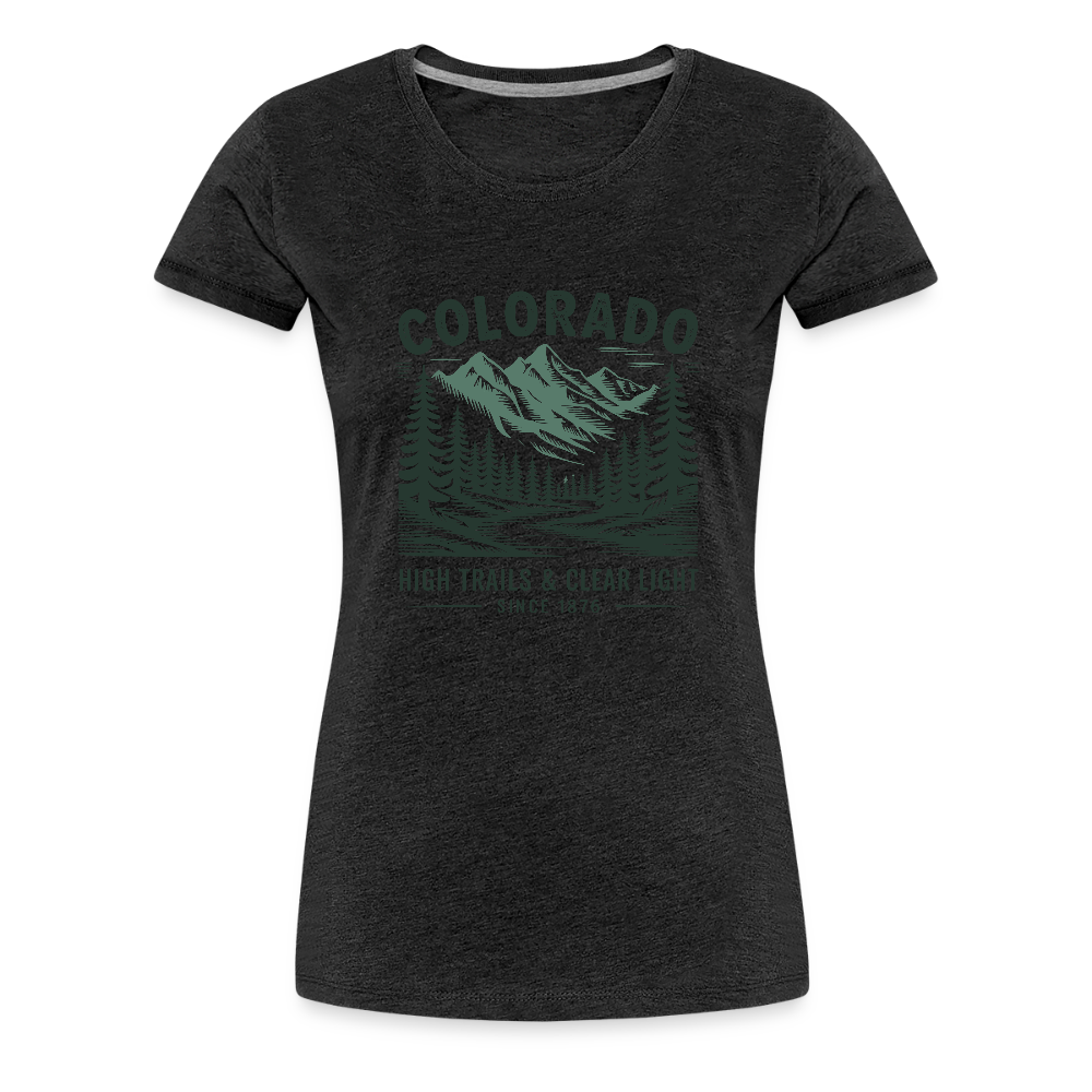 Colorado Women’s Premium T-Shirt - charcoal grey