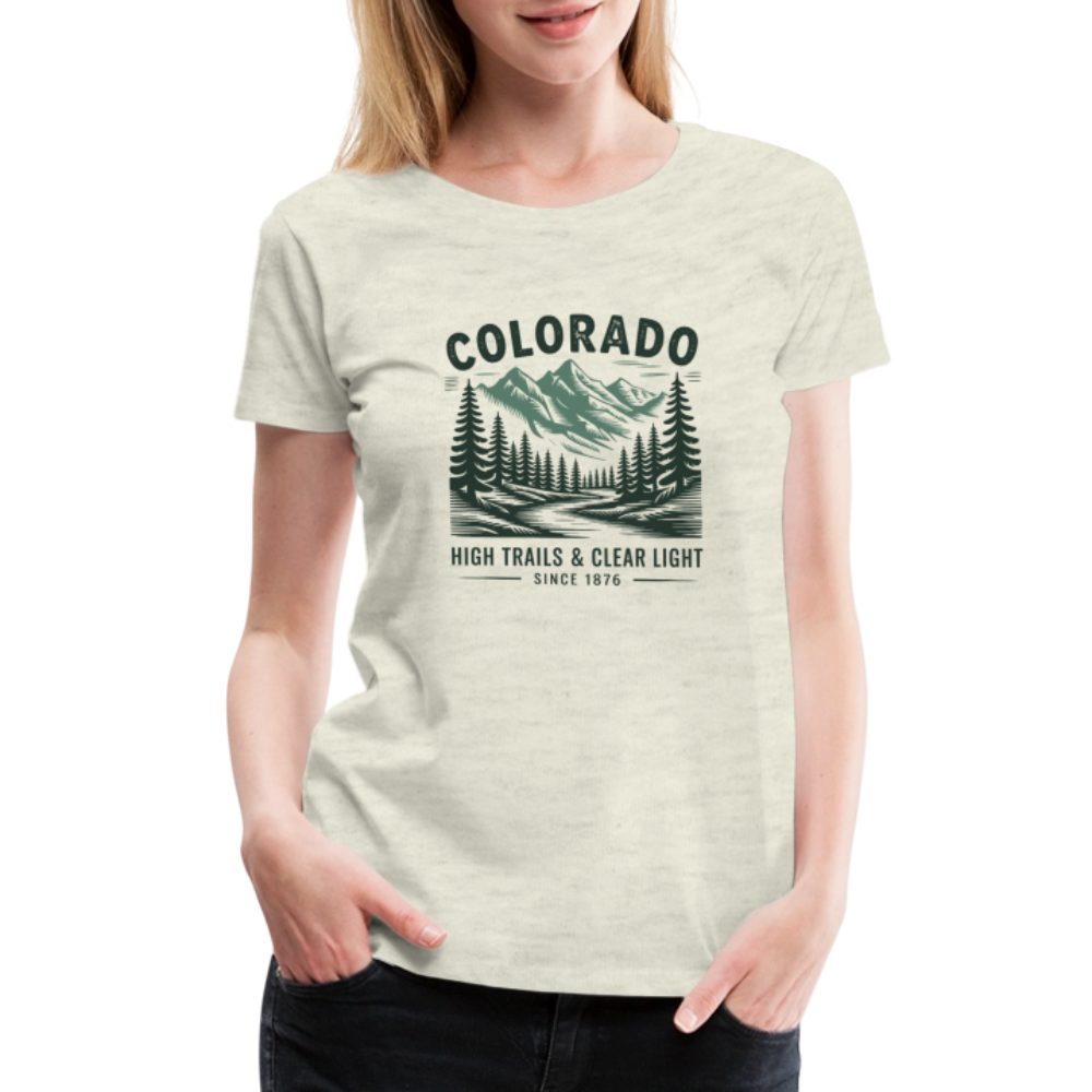 Colorado Women’s Premium T-Shirt - heather oatmeal
