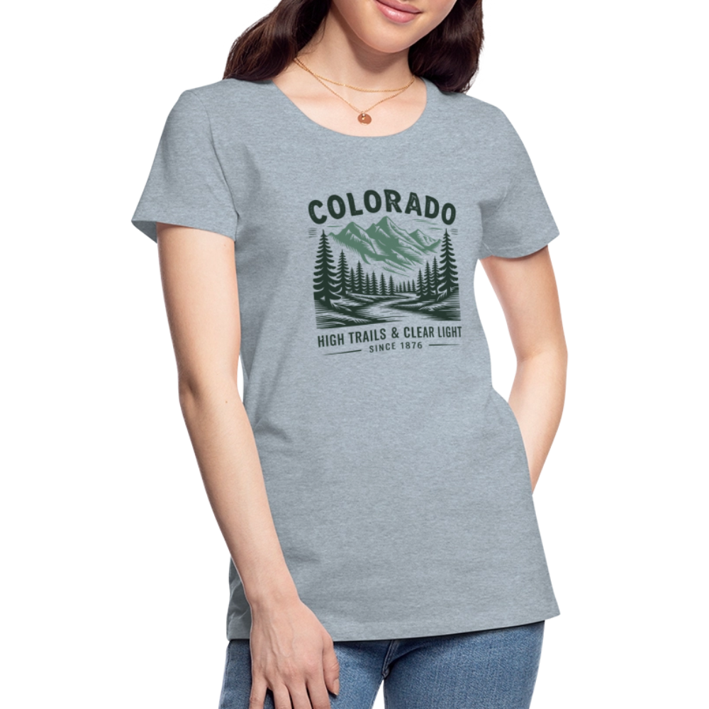 Colorado Women’s Premium T-Shirt - heather ice blue