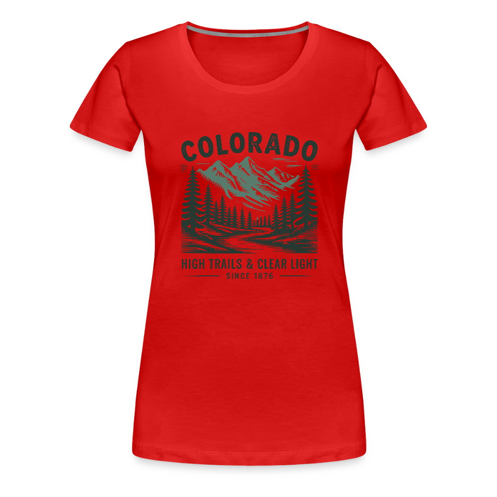 Colorado Women’s Premium T-Shirt - red