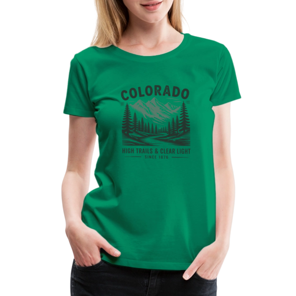 Colorado Women’s Premium T-Shirt - kelly green