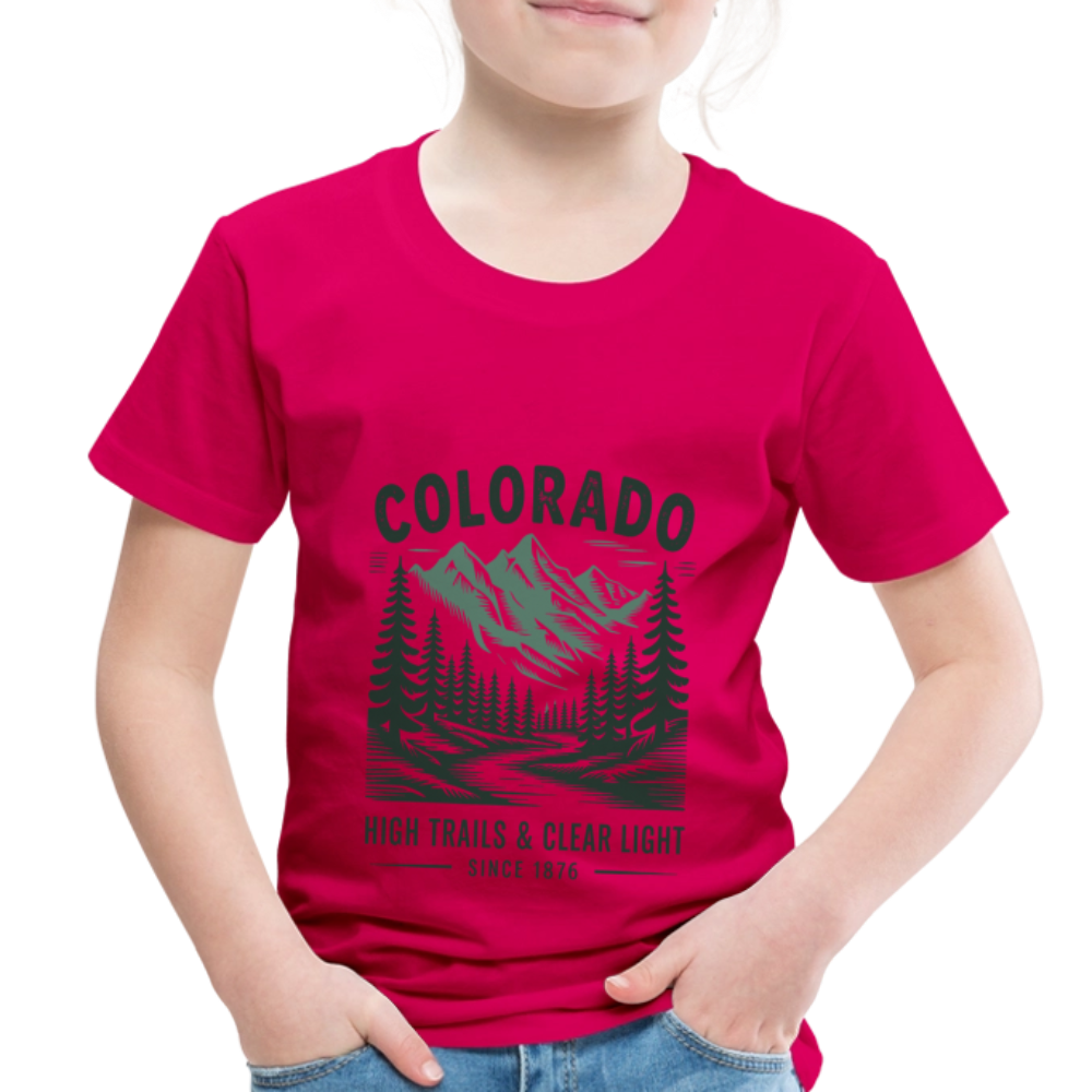Colorado Toddler Premium T-Shirt - dark pink