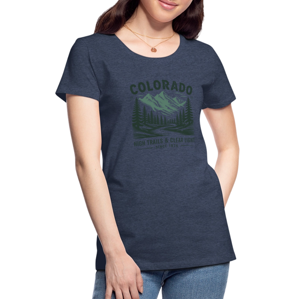 Colorado Women’s Premium T-Shirt - heather blue