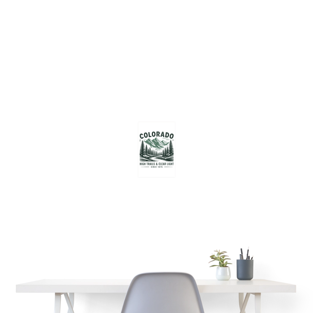 Colorado Poster 8x12 - white