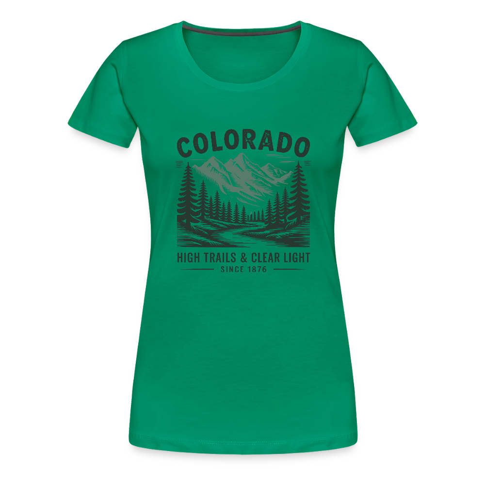 Colorado Women’s Premium T-Shirt - kelly green