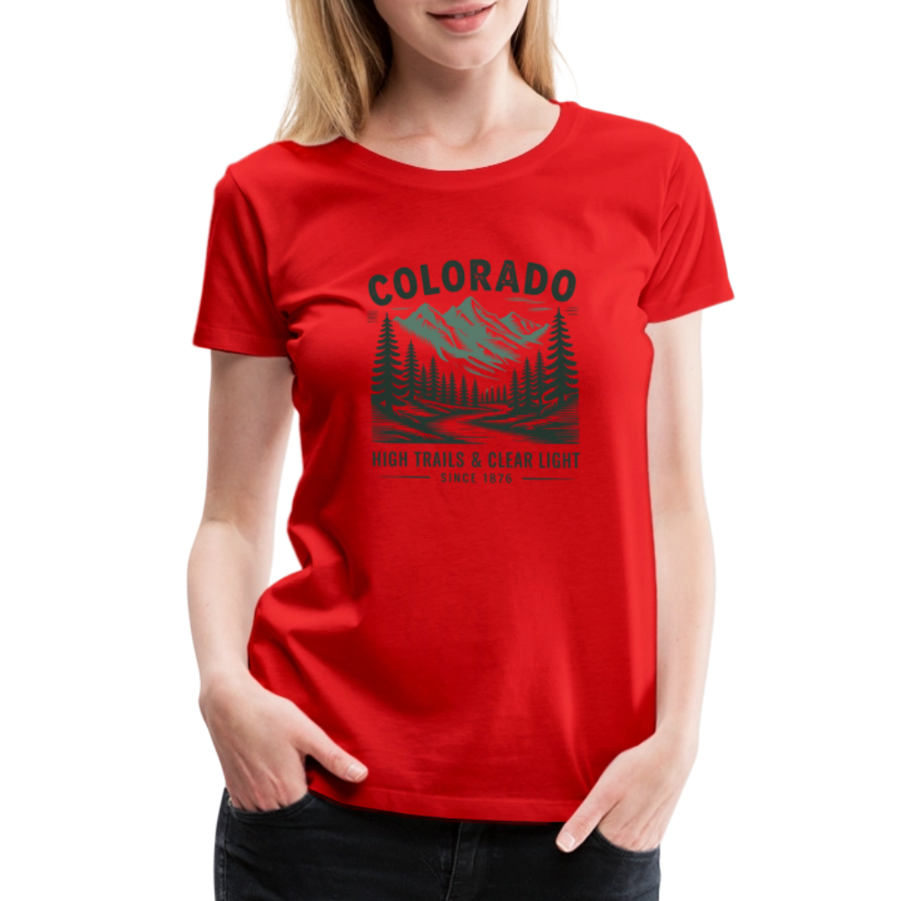 Colorado Women’s Premium T-Shirt - red