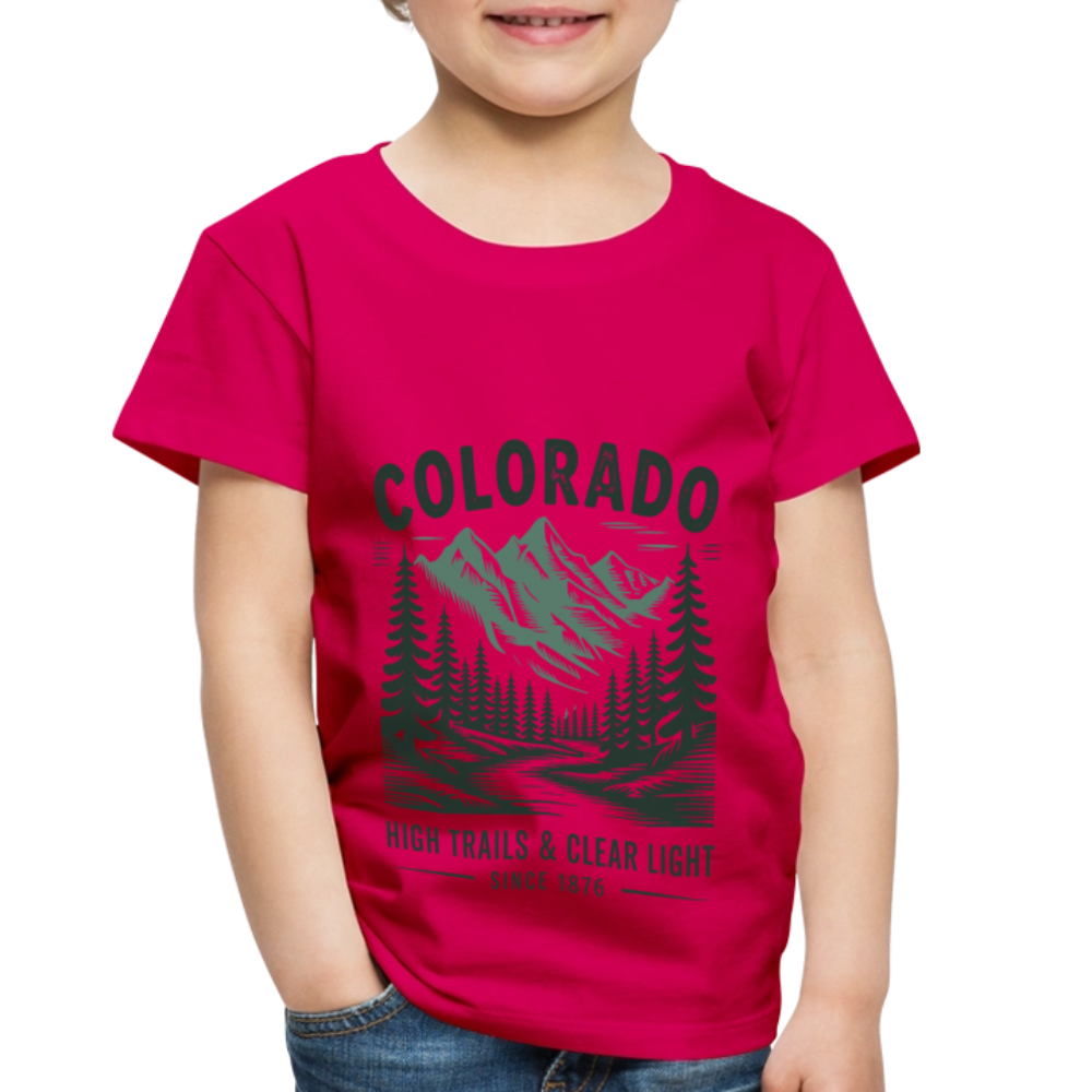 Colorado Toddler Premium T-Shirt - dark pink