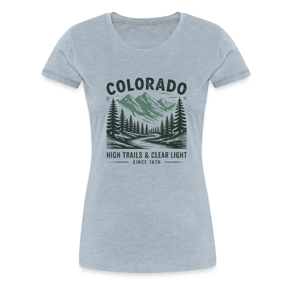Colorado Women’s Premium T-Shirt - heather ice blue