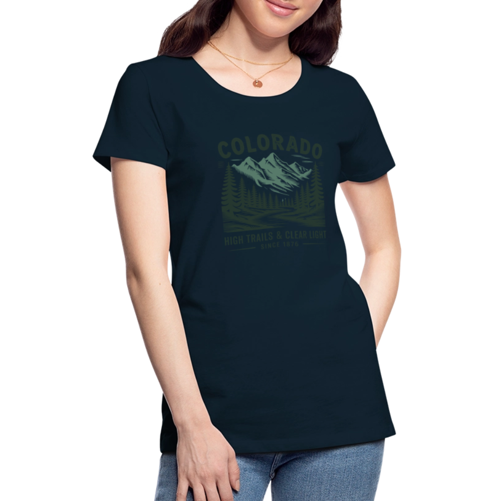 Colorado Women’s Premium T-Shirt - deep navy