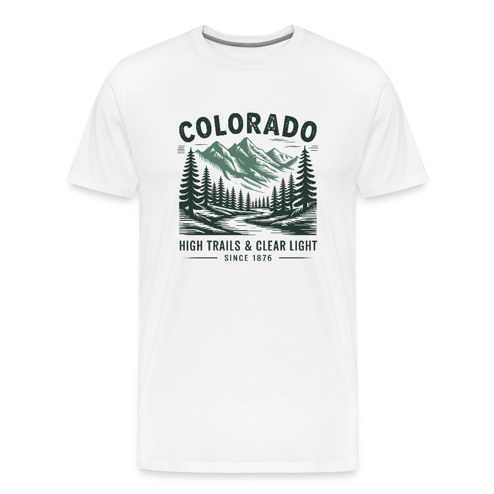 Colorado Men's Premium T-Shirt - white