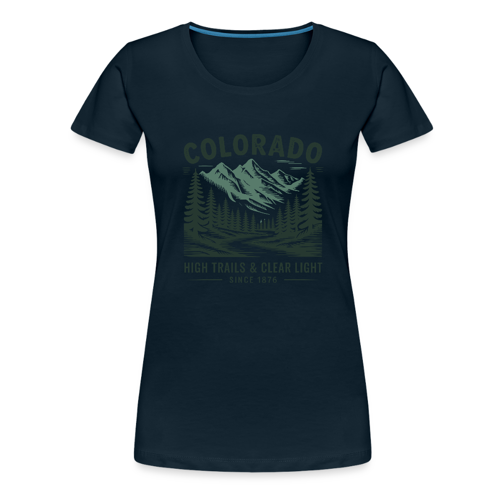 Colorado Women’s Premium T-Shirt - deep navy