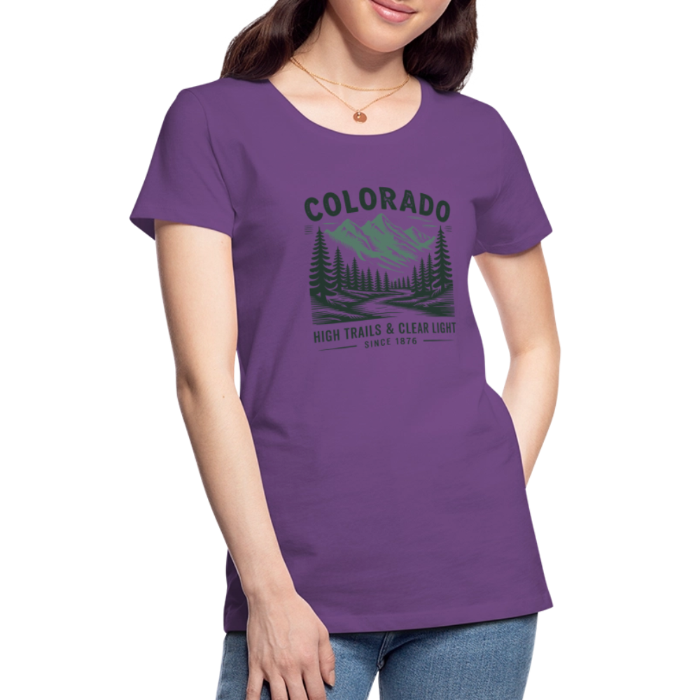 Colorado Women’s Premium T-Shirt - purple
