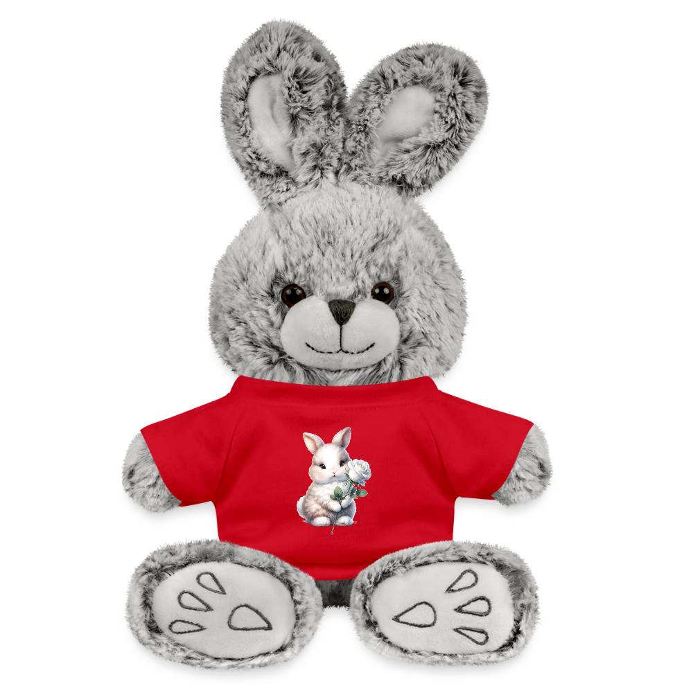 Rabbit with Rose - red