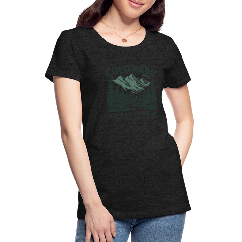 Colorado Women’s Premium T-Shirt - charcoal grey