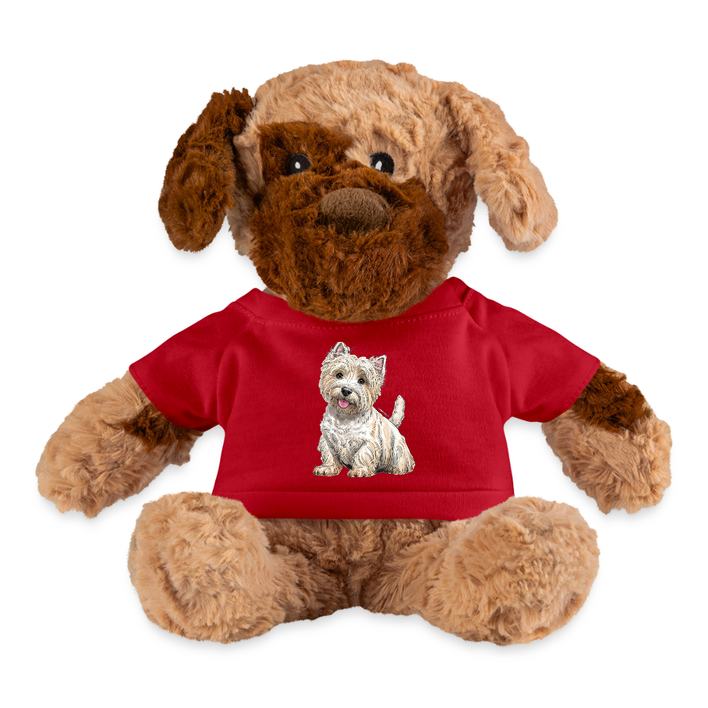 Westie Dog - red