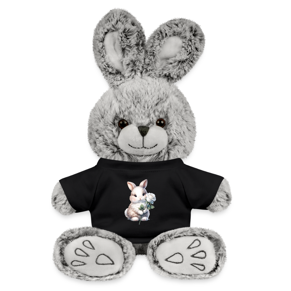 Rabbit with Rose - black