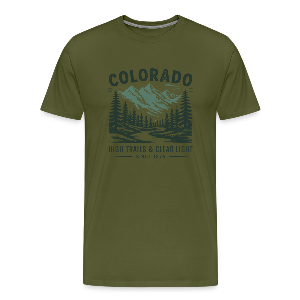 Colorado Men's Premium T-Shirt - olive green