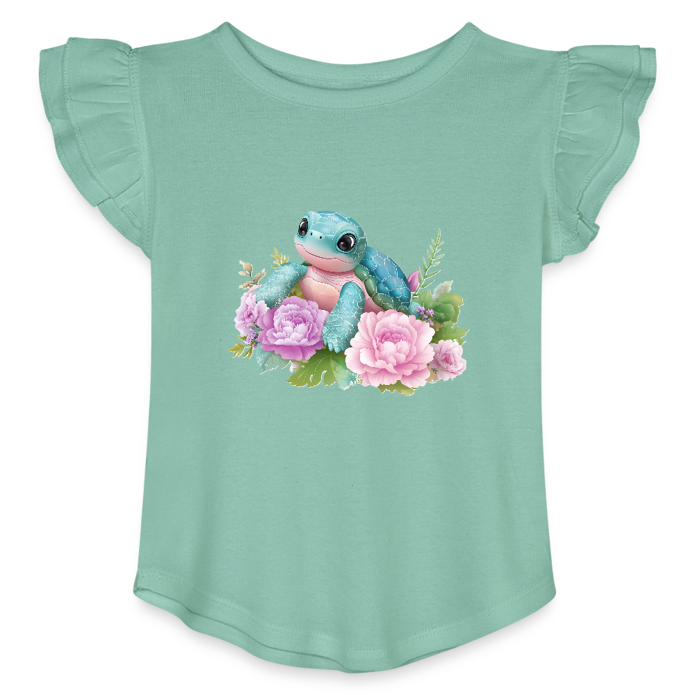 Turtle Girls Flutter T-shirt - saltwater