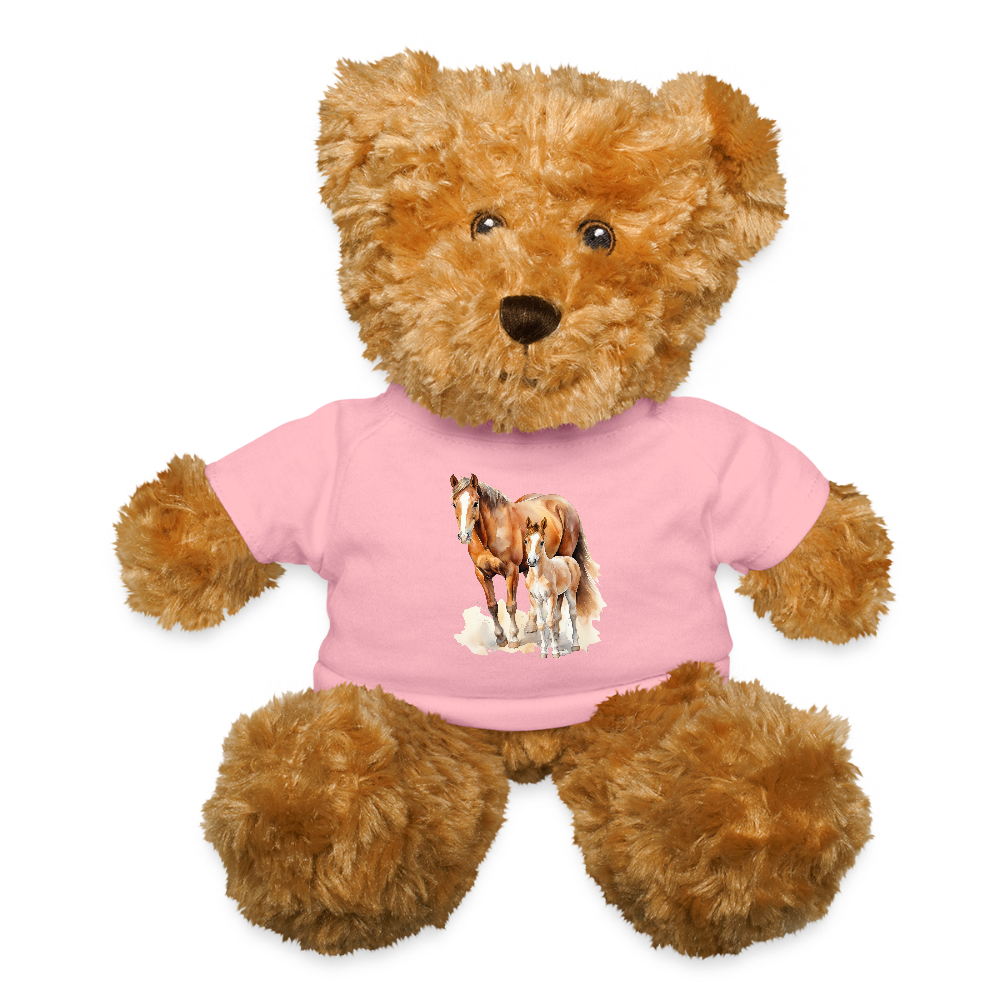 Horsey Teddy Bear - petal pink