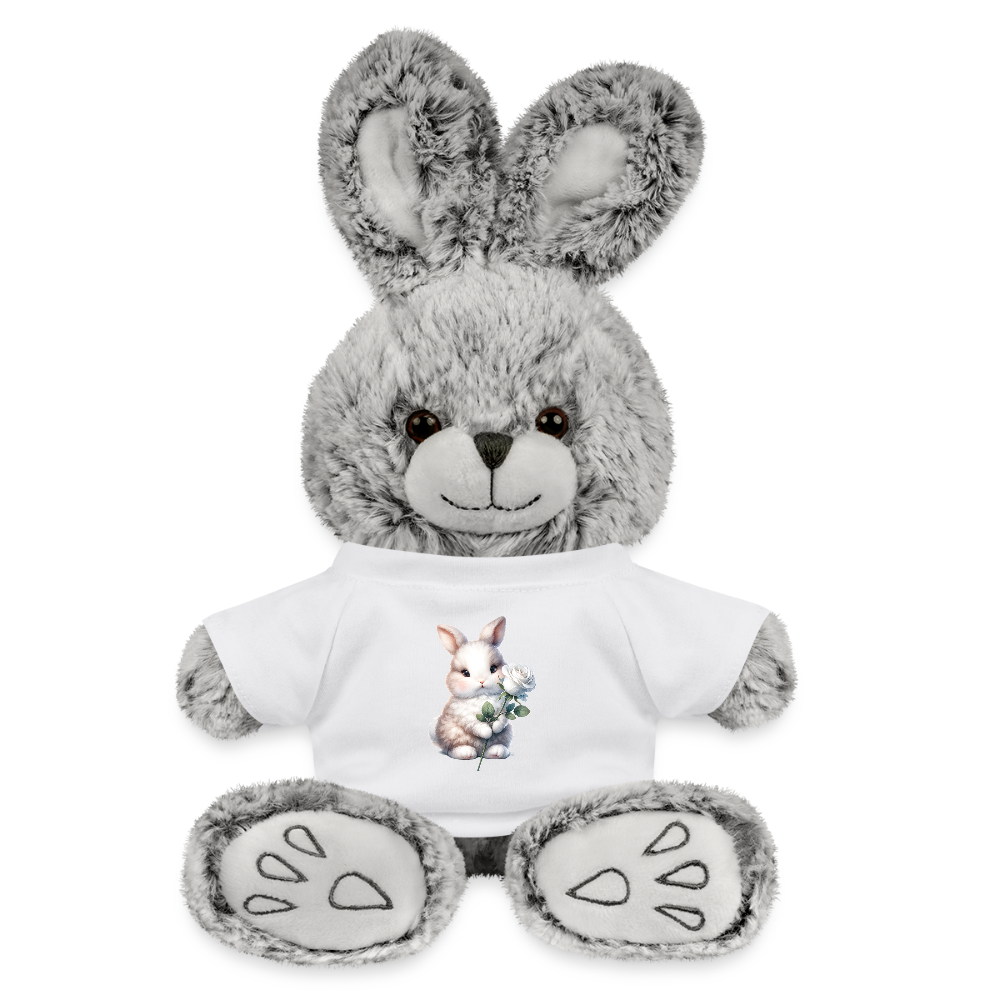 Rabbit with Rose - white
