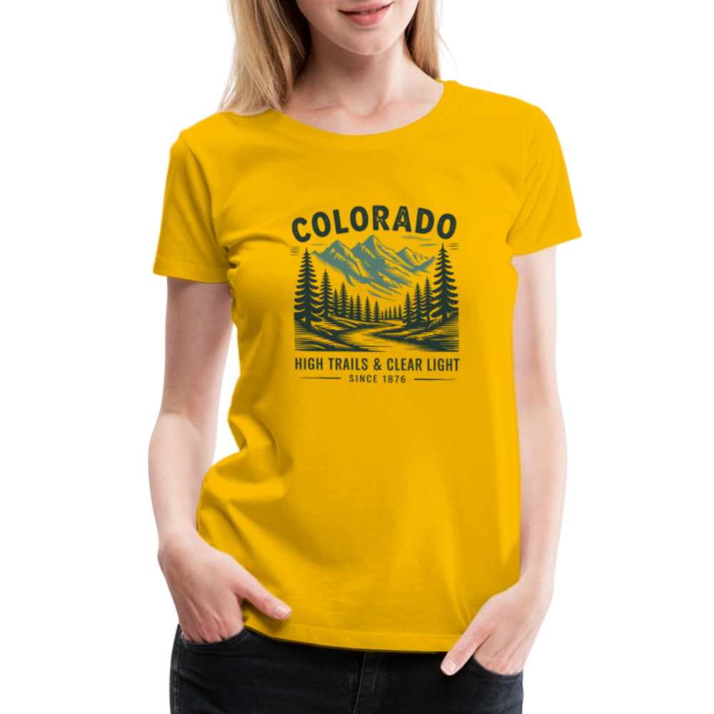 Colorado Women’s Premium T-Shirt - sun yellow