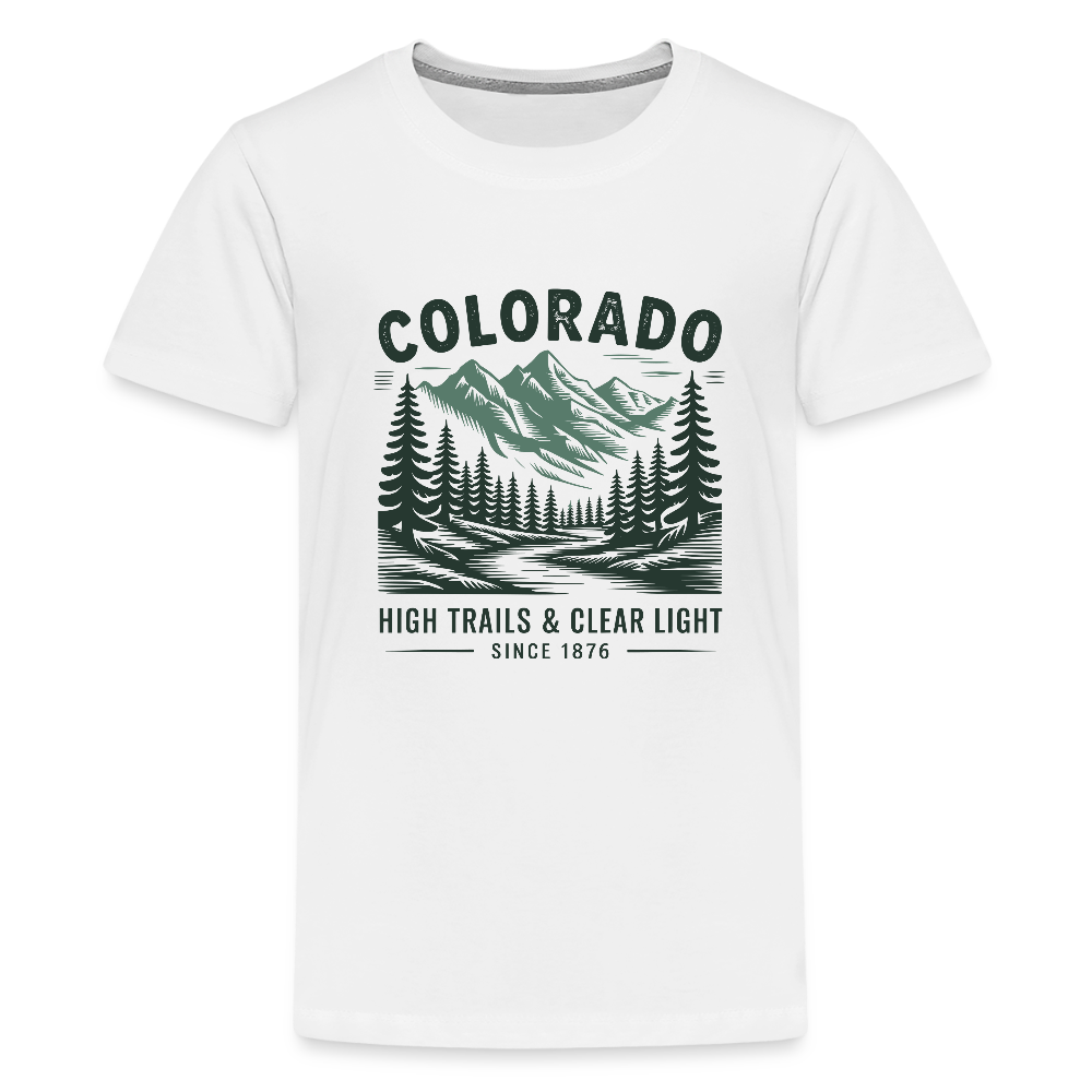 Colorado Kids' Premium T-Shirt - white