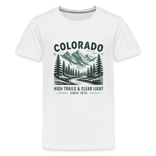 Colorado Kids' Premium T-Shirt - white
