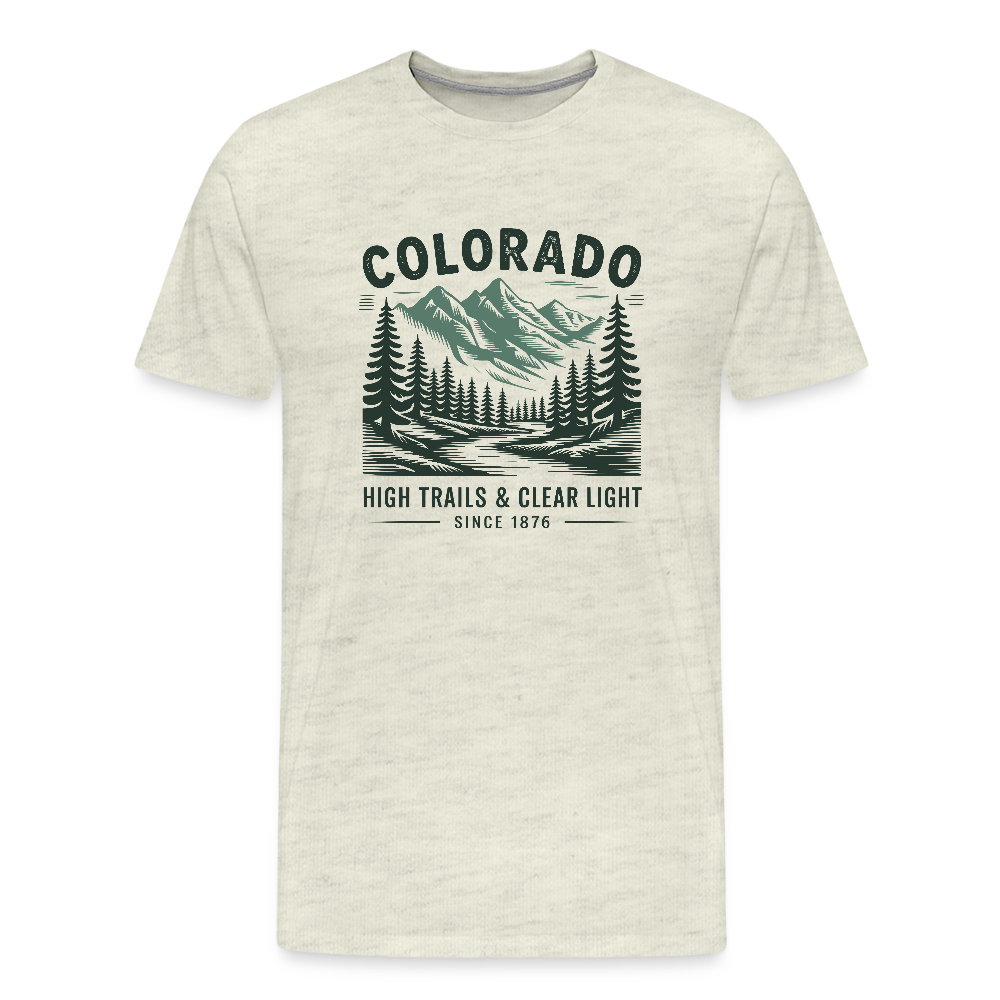 Colorado Men's Premium T-Shirt - heather oatmeal