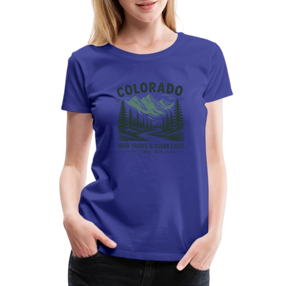 Colorado Women’s Premium T-Shirt - royal blue