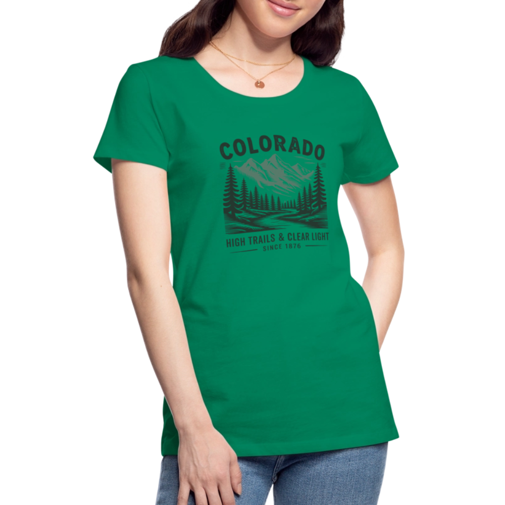Colorado Women’s Premium T-Shirt - kelly green