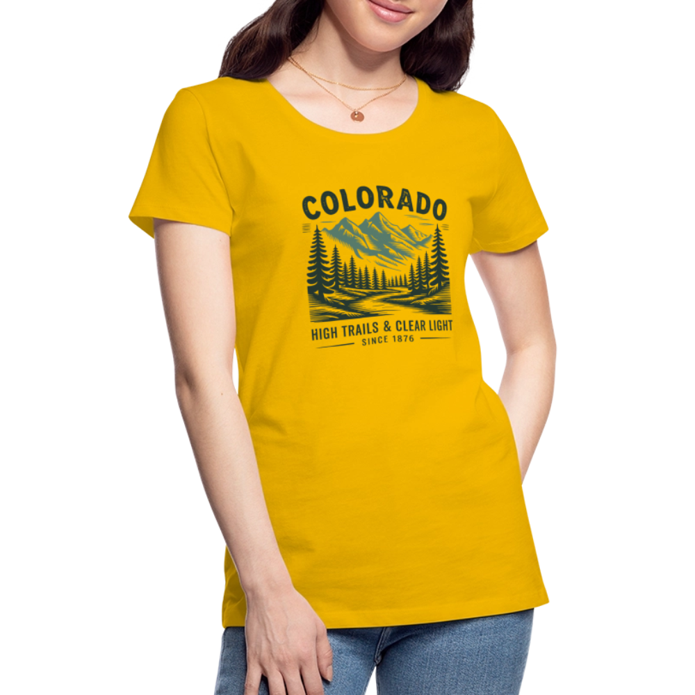 Colorado Women’s Premium T-Shirt - sun yellow