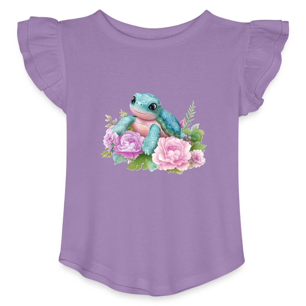 Turtle Girls Flutter T-shirt - lavender
