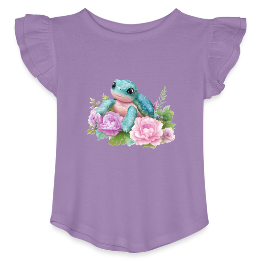 Turtle Girls Flutter T-shirt - lavender