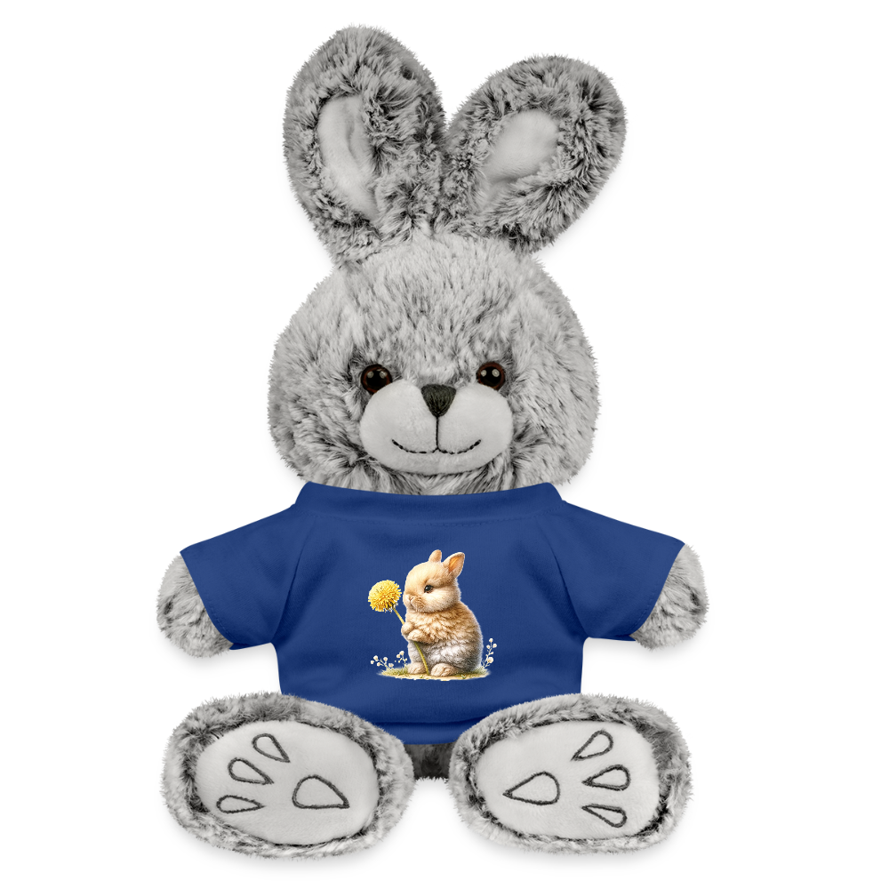 Rabbit with Dandelion - royal blue
