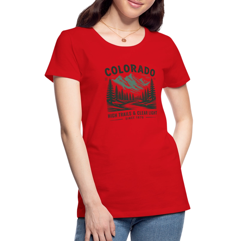 Colorado Women’s Premium T-Shirt - red