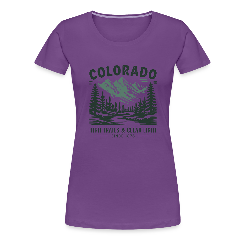 Colorado Women’s Premium T-Shirt - purple