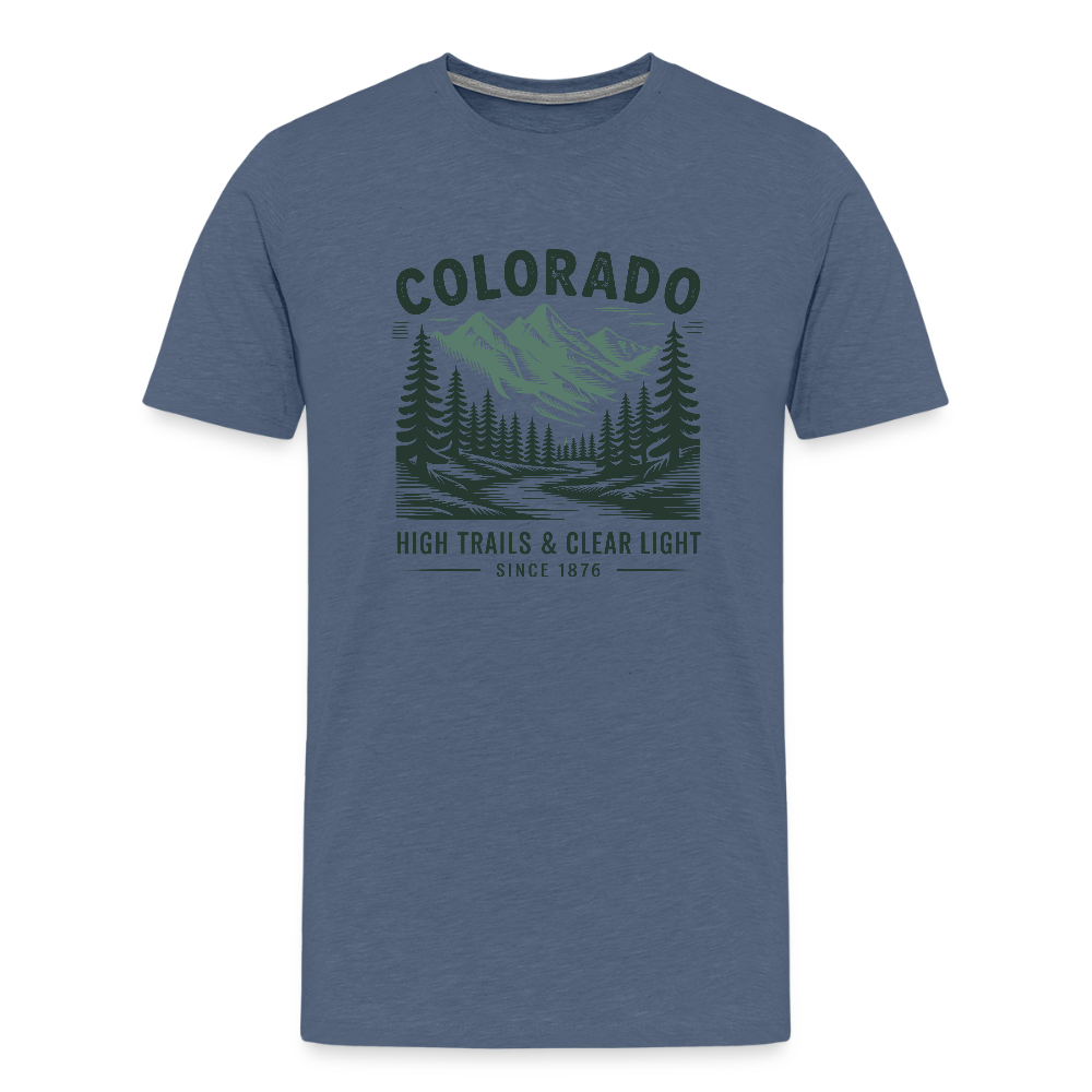 Colorado Men's Premium T-Shirt - heather blue